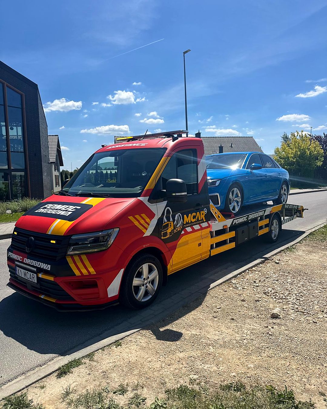 Laweta M-Car — widok z przodu